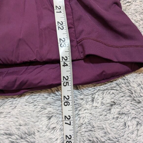 Lululemon Puffer Jacket Run for Cold Pullover Purple Hood Hoodie  Size 2 - Picture 4 of 7
